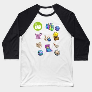 Sims 4 Bowling Night Stuff Icon Pack Baseball T-Shirt